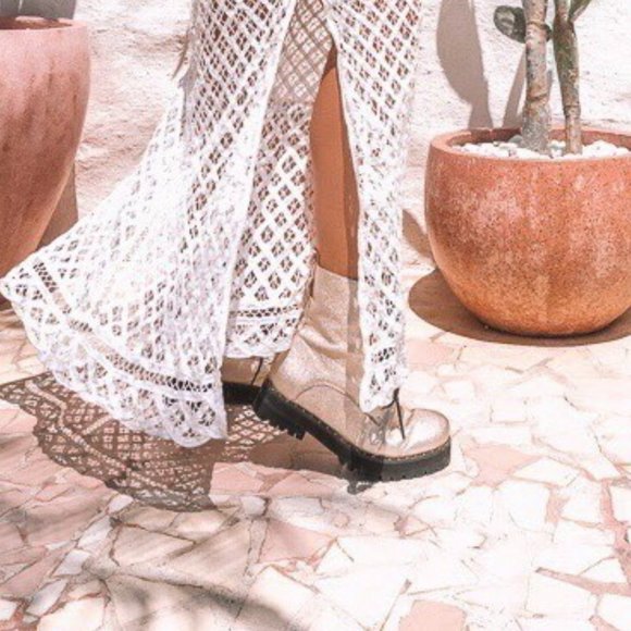 Sol Sana Gold Combat Boots - Picture 4 of 4